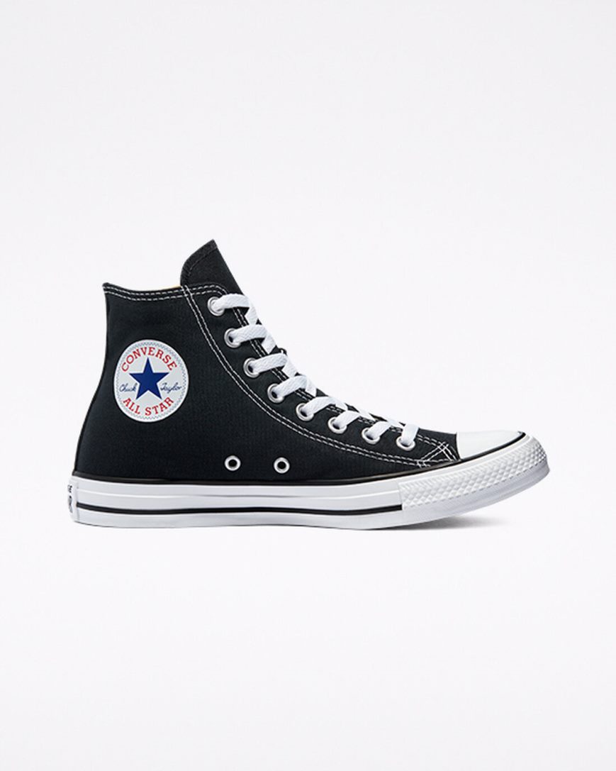 Tenis Converse Chuck Taylor All Star Classicos Cano Alto Masculino Pretas | PT D0719P3